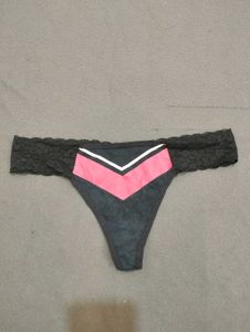 Stylish Pink &amp; Black Thong Panty💥