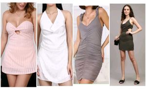 3 Chic Mini Dresses Set combo together