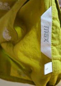 Lime Green Embroidered Kurta