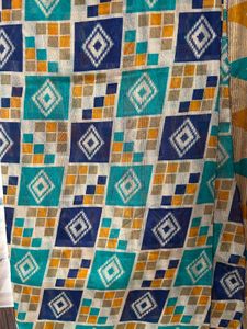 Beautiful Blue Printed Saree | Lightweight