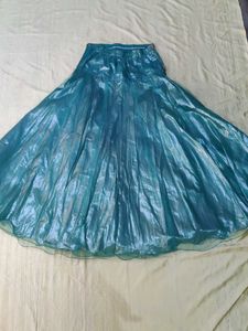 Crop top shimmer lehnga with blouse 👗