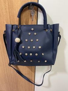 Stone leather bag