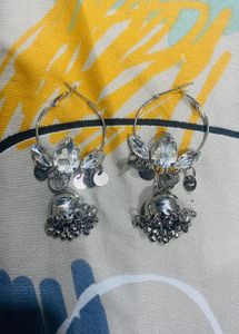 Sparkling Silver Earrings