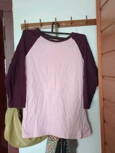 Two-Tone Casual T-Shirt