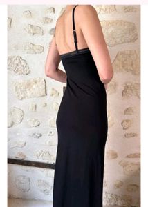 Amorosa Black Slip Dress