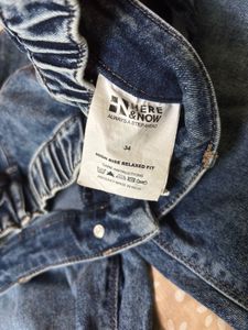 lightly washed here &amp; now denim jeans