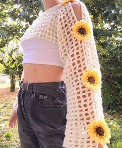 Crochet Flower Shrug