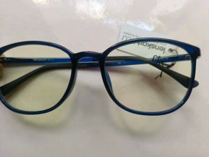 Blue Round Frame Glasses