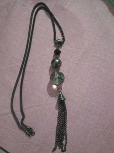 Unique Beaded Tassel Pendant Necklace