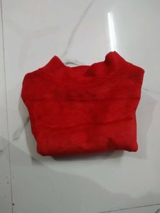 Red Velvet Long Sleeve Top