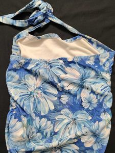 Floral Print Halter Bikini Top