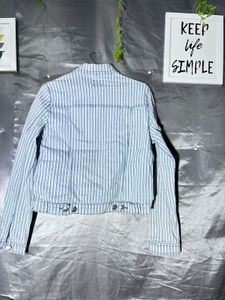 Striped Denim Jacket