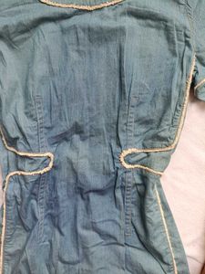 Denim Style A-Line Dress