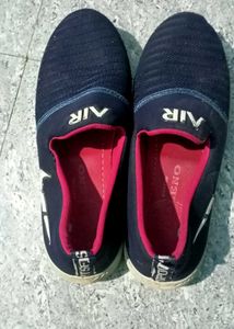 Stylish Navy Blue Slip-On Shoes