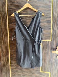 Sleek Black Wrap Playsuit new w/o tags