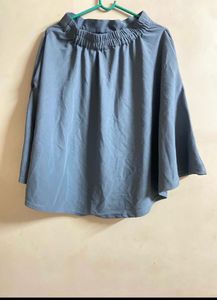 Blue A-line Midi (Skirt size-S)