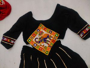 Embroidered Black Lehenga Choli Set