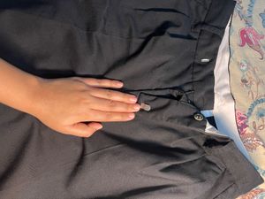 H&amp;M Black Wide-Leg Trousers