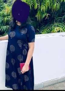 Kurta,Xl, Blue,No Damages