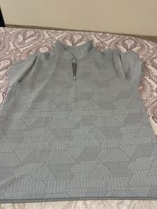 Stylish Grey Textured Top