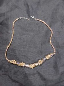 Elegant Crystal Flower Necklace
