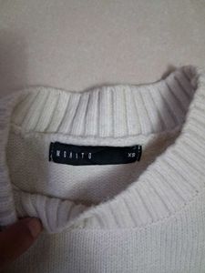 Original MOHITO Cream Dropped Shoulder Sweater
