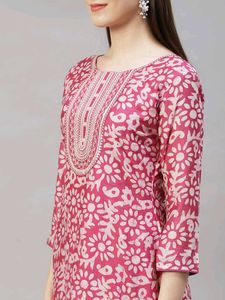 Pink Kurta Set with Dupatta