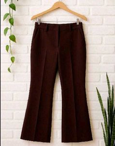 Maroon Bell Bottom Pants