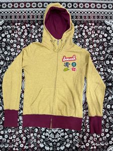 Nike Yellow Zip-Up Hoodie