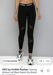 HRX Black tights gym sports athleisure