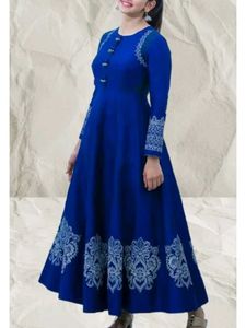 Elegant Blue Anarkali Kurta