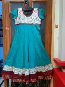🇳🇿💫💗 Teal Anarkali Kurti With Dupatta
