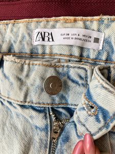 Zara Light Wash Mom Jeans