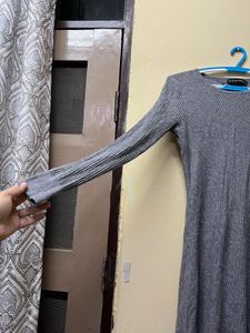 Ribbed Knit Midi Dress