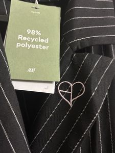 Classic Pinstripe Double-Breasted Blazer