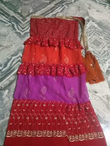 Y2K INDIAN STRRETSTYLE ETHENIC SKIRT