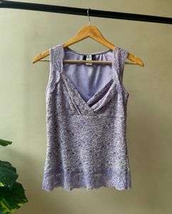 ⋆˚꩜｡🪻 Lacey Lilac top