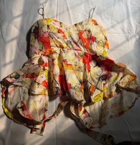 Vibrant Floral Print Top