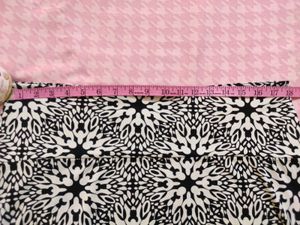 Last Call-VTG Hypnotized Black &amp; Cream skirt