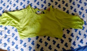 Lime Green Ethnic Blouse