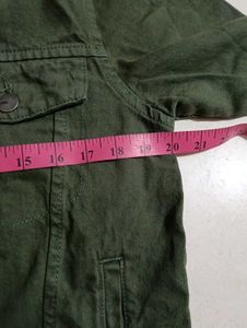 Men's Green Denim Jacket
