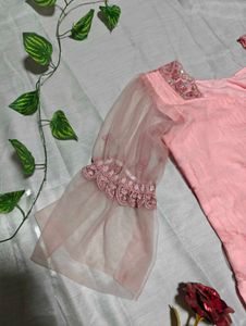 Embellished Flare Jeans with kurti