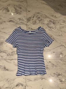 Striped Ribbed Knit Top