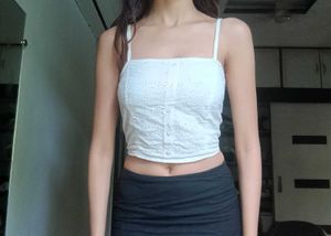 white broderie top