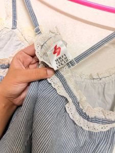 pinteresty vintage lace bow babydoll top🧚🏼‍♀️