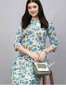 Floral Print Kurta with Pants size (S,xxl)