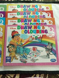 8 set of Colouring Books