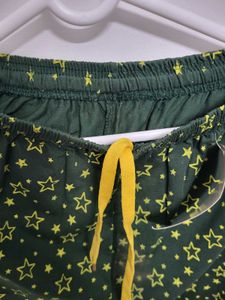 Green Star Print Lounge Pants