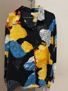 Vibrant Floral Print Long Sleeve Shirt