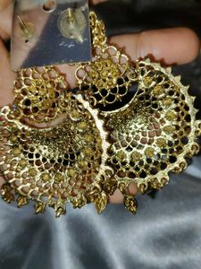 Gold Tone Statement Earrings